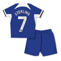 Chelsea Raheem Sterling #7 Heimtrikotsatz Kinder 2023-24 Kurzarm (+ Kurze Hosen)